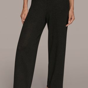 HIGH-RISE WIDE-LEG SWEATER ANKLE PANT