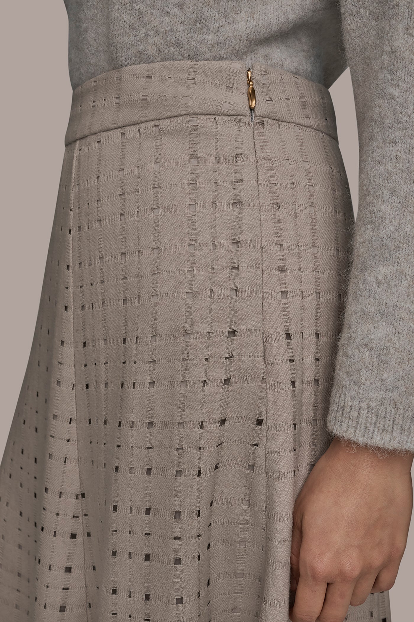 PERFORATED A-LINE SKRT - Image 4