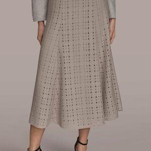 PERFORATED A-LINE SKRT