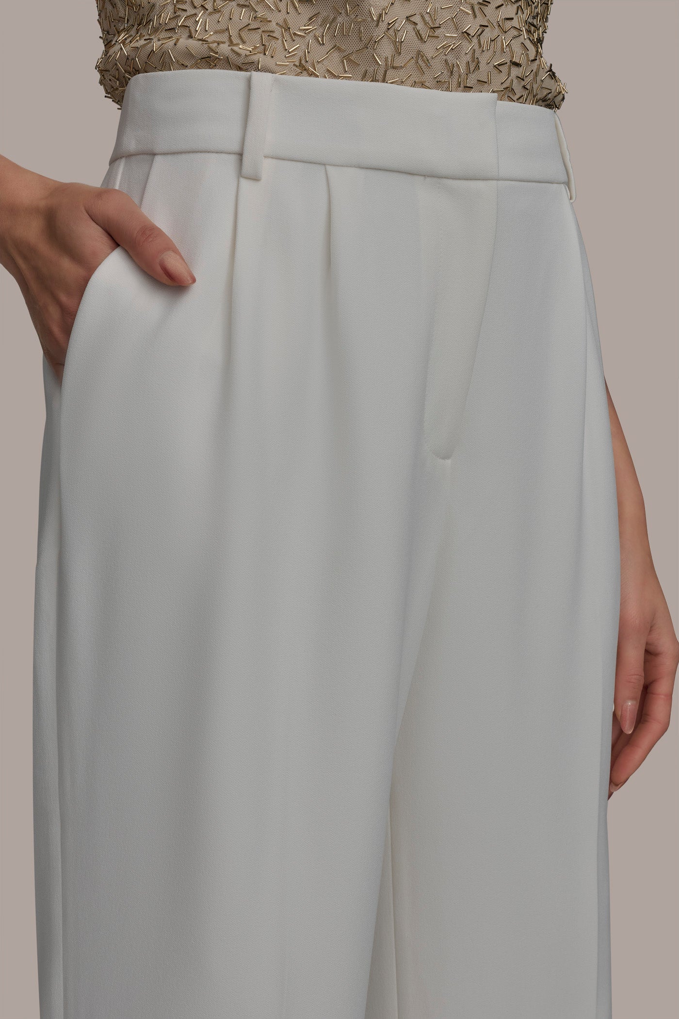 WIDE PANT WITH PLEATS - Image 4