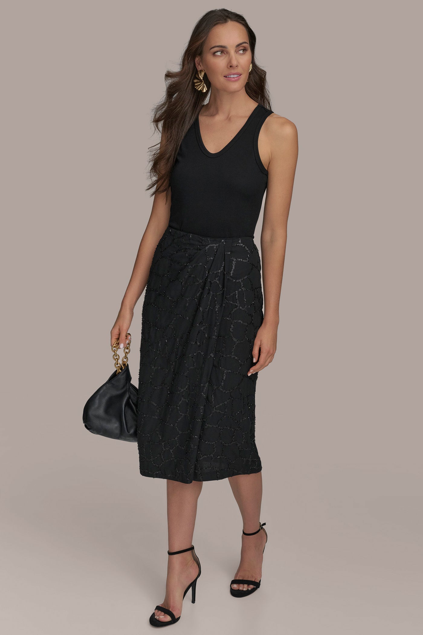 FAUX WRAP SKIRT - Image 6