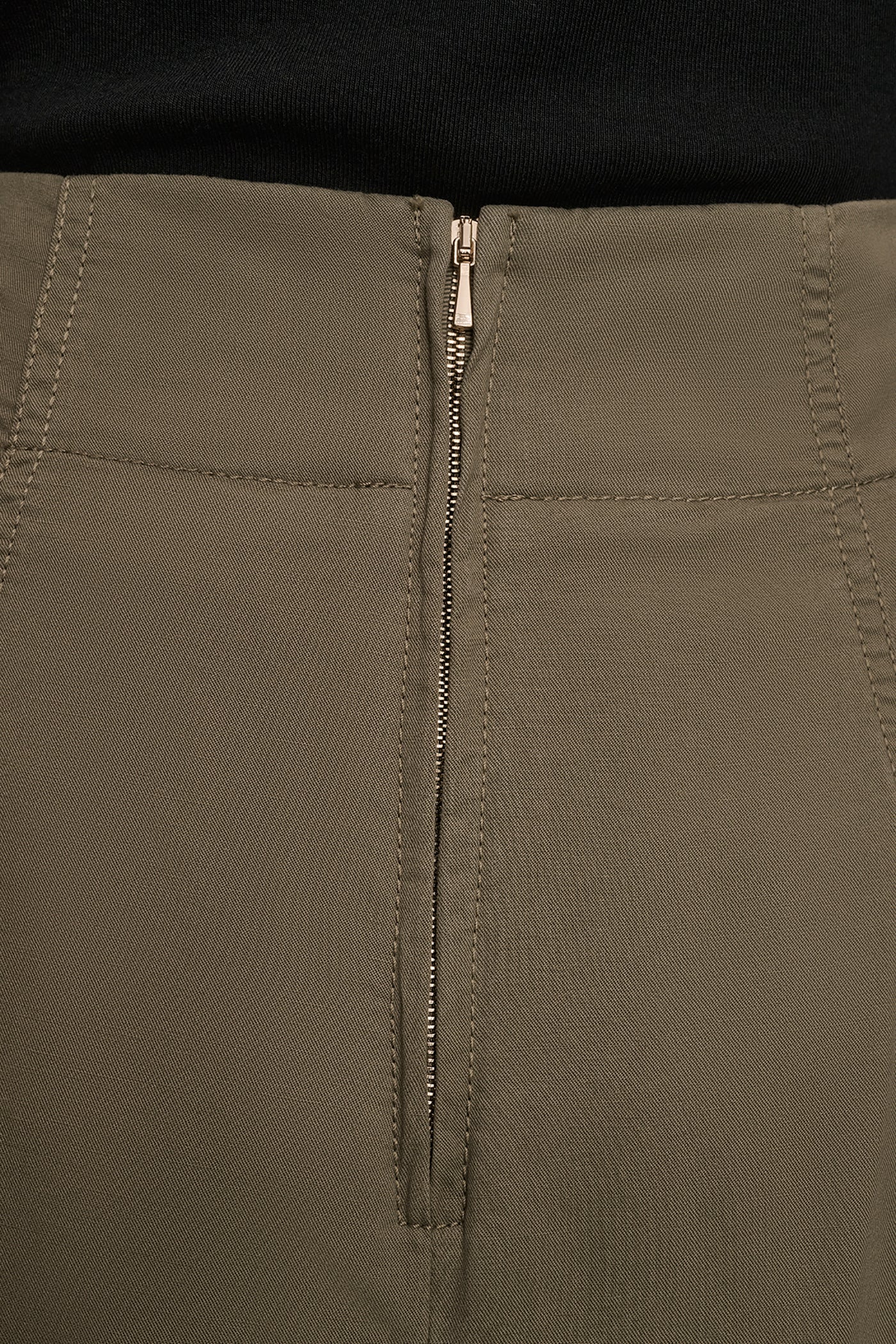 BRUSHED MIDI PANEL TRUMPET SKIRT - Image 5