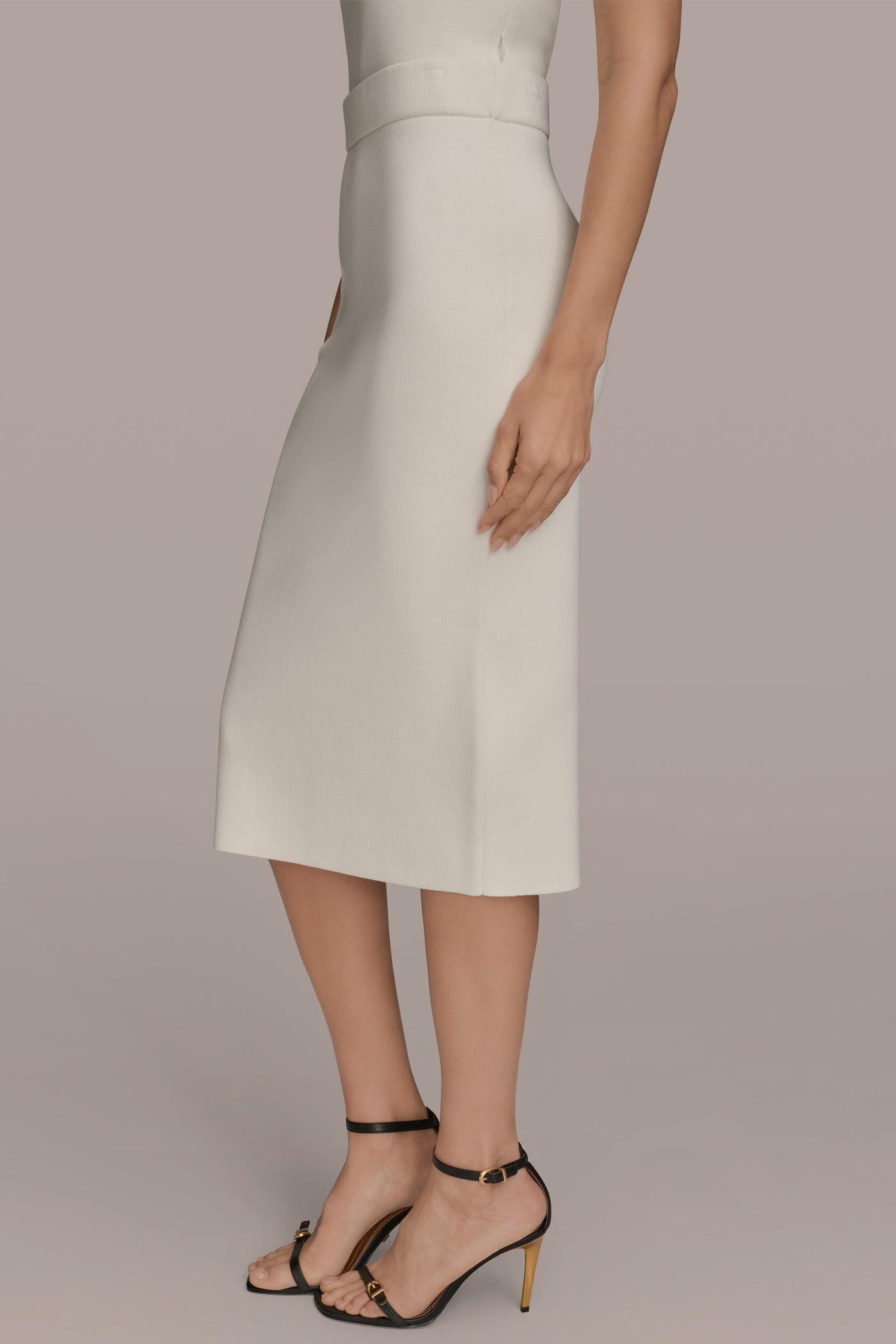 MIDI SWEATER PENCIL SKIRT - Image 3