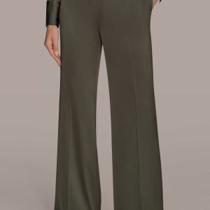 HIGH RISE CHARMEUSE WIDE LEG SUIT PANT